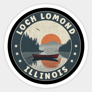 Loch Lomond Illinois Sunset Sticker